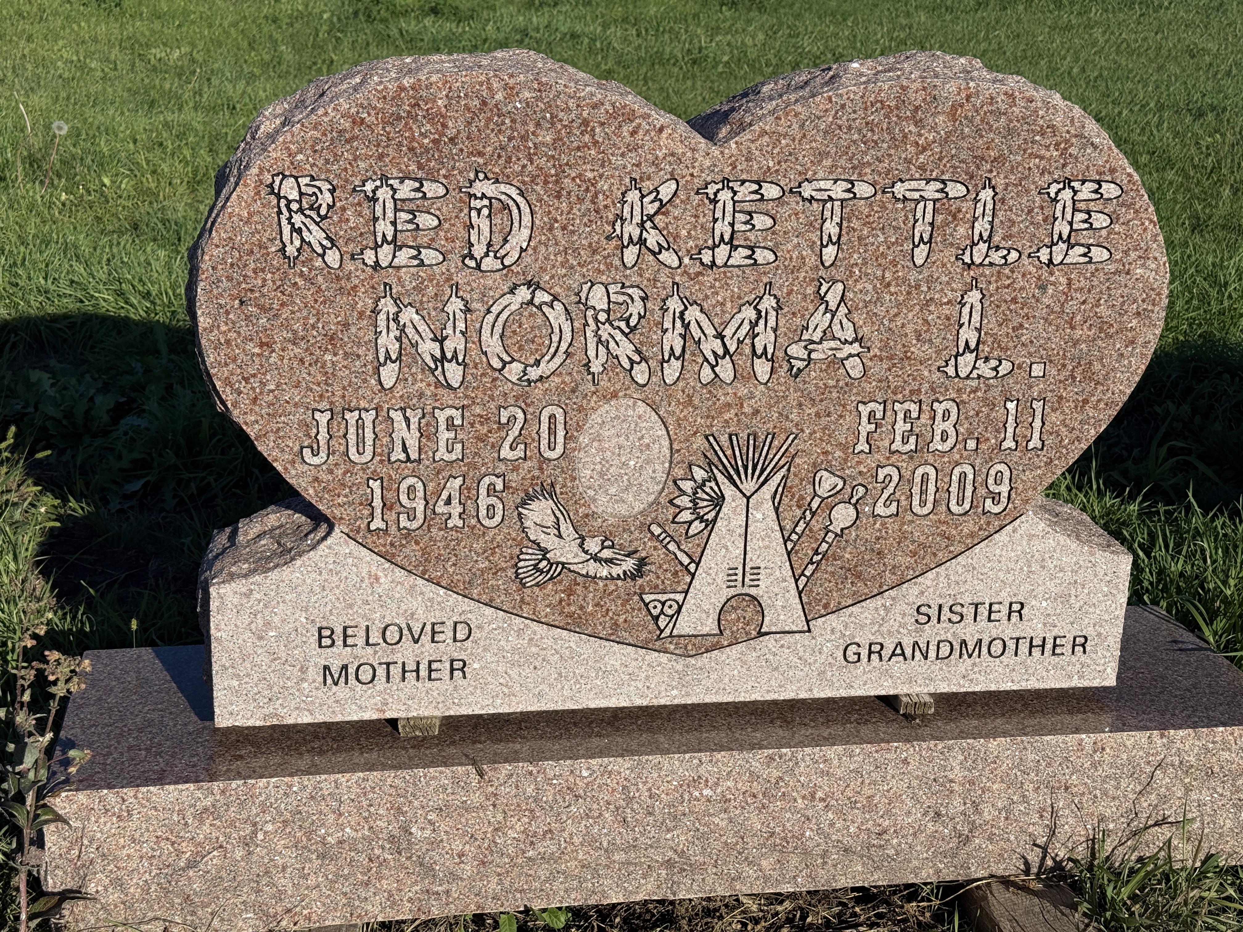 Custom granite memorial example 3