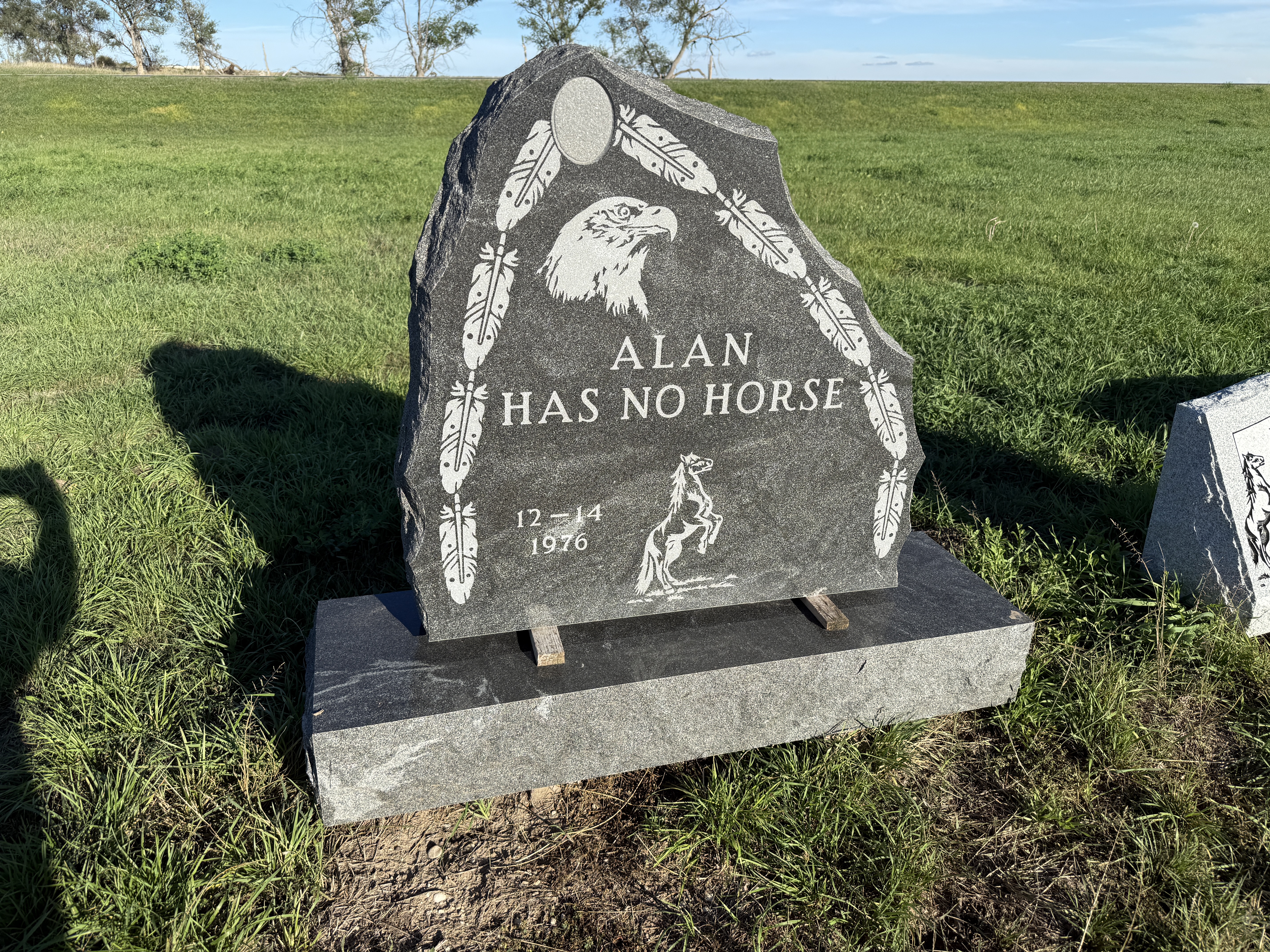 Custom granite memorial example 5